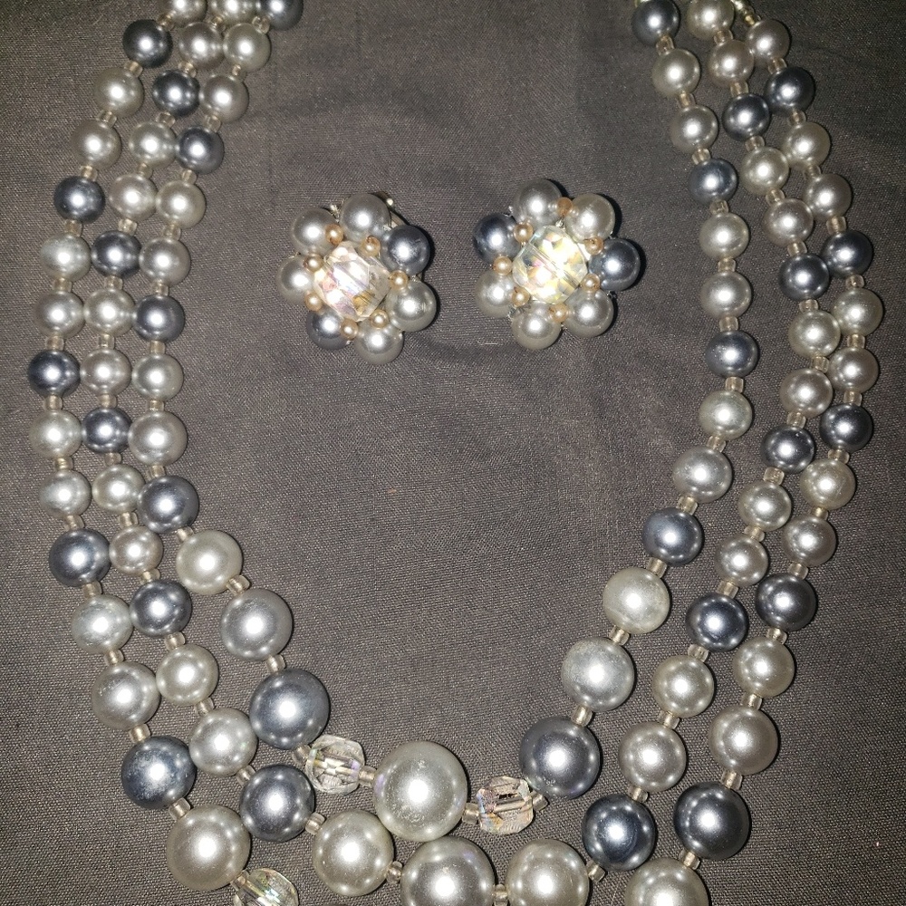 Vintage necklace and Earring set